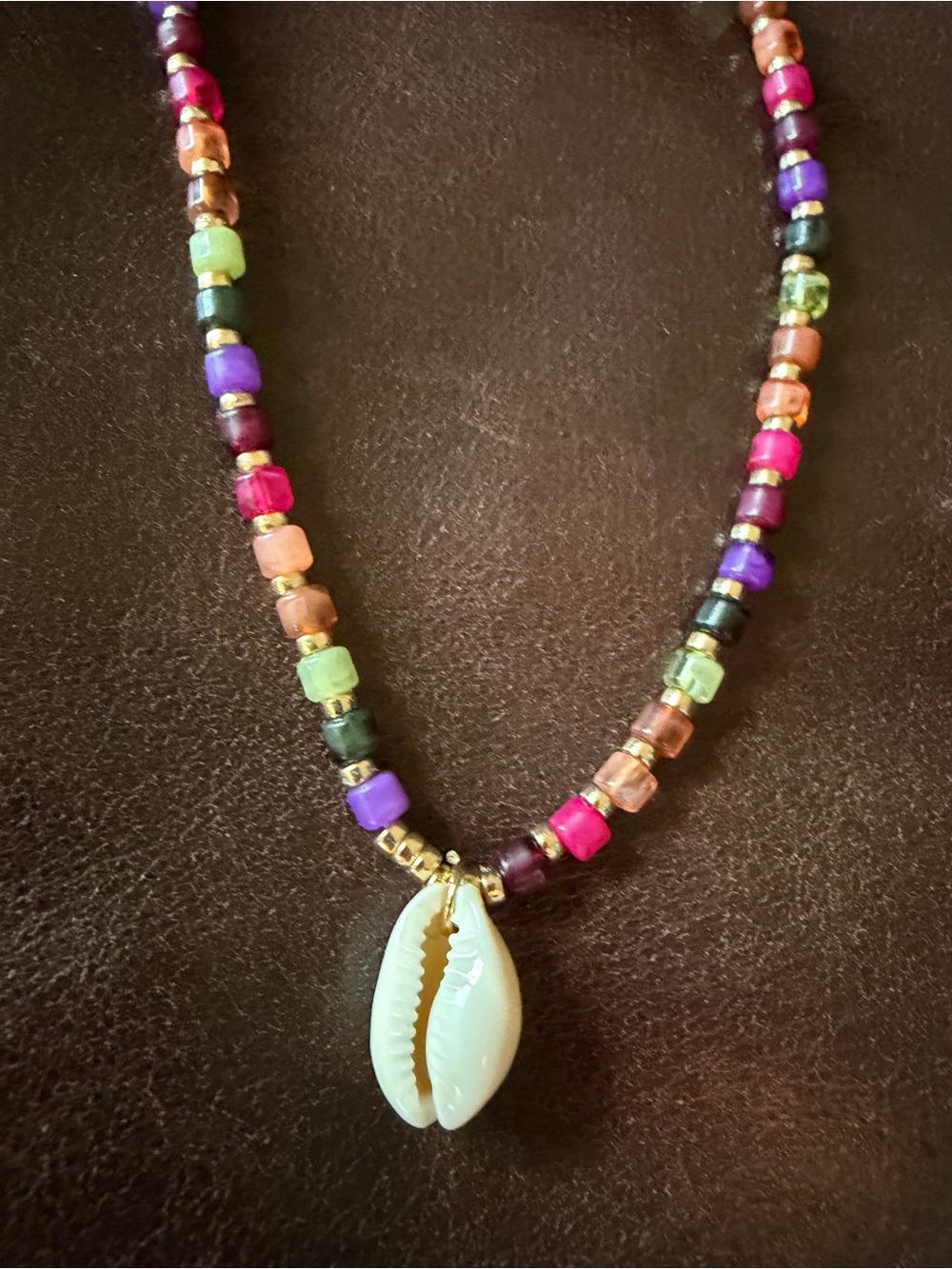 NWT Claire’s Multicolor Bead and Shell Necklace